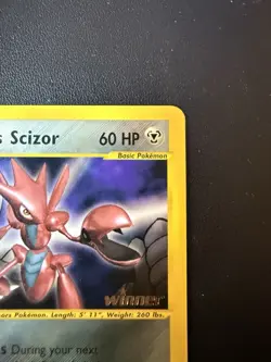 VINTAGE POKEMON PROMO CARD - BEST OF GAME - #4 ROCKET'S SCIZOR - WINNER STAMP NM - Image 3
