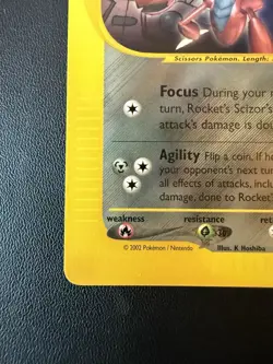 VINTAGE POKEMON PROMO CARD - BEST OF GAME - #4 ROCKET'S SCIZOR - WINNER STAMP NM - Image 5