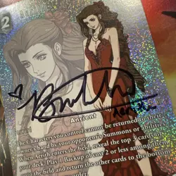 Final Fantasy Aerith Ancient Foil Card Signed By VA Briana White -In Person Auto - Image 2