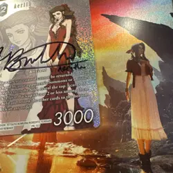 Final Fantasy Aerith Ancient Foil Card Signed By VA Briana White -In Person Auto - Image 3