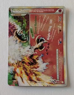 Pokemon TCG Ho-Oh Legend Bottom Card 112/123 HeartGold SoulSilver Holo LP - Image 1