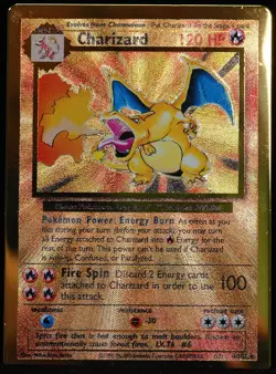 Charizard #4 NM Celebrations Promo Metal Pokemon Card - Image 1