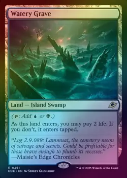 FOIL Watery Grave (Edge of Eternities) - NM Pack Fresh Magic: The Gathering - Image 1