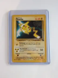 Pikachu Black Star Promo #4 1999 Kids WB The First Movie Pokemon Card Nice Card! - Image 1