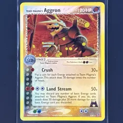 Aggron 7/95 Ex Team Magma Vs Aqua Reverse Holo Rare Pokemon Card Magma’s Bend - Image 1
