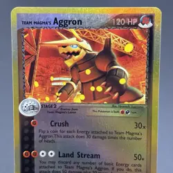 Aggron 7/95 Ex Team Magma Vs Aqua Reverse Holo Rare Pokemon Card Magma’s Bend - Image 3