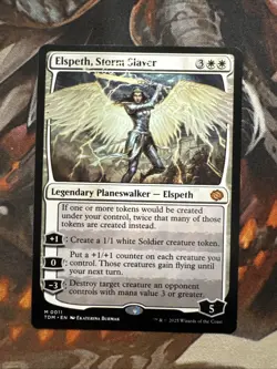 x1 Elspeth, Storm Slayer TDM Tarkir Dragonstorm MTG 11 MYTHIC M/NM 1x - Image 1