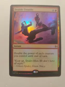 FOIL MTG Double Trouble 0013 Rare Marvel Spider-Man Eternal - Image 1