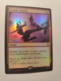 FOIL MTG Double Trouble 0013 Rare Marvel Spider-Man Eternal - Image 2