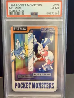 Mr. Mime 122 Pocket Monsters Carddass Pokemon Japanese 1997 - Image 1