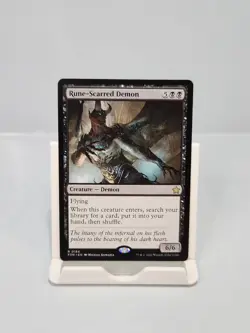 Rune-Scarred Demon #184 Rare Foundations FDN MTG - Image 1