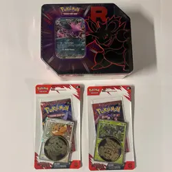 Pokemon - Team Rockets Tin Destined Rivals - Nidoking - Eevee Zarude Blisters - Image 1
