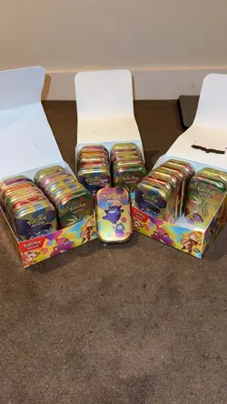 28x Factory Sealed 151 Mini Tins W/ Display Boxes (56 Packs) Pokemon S&V 🤩🏆 - Image 1