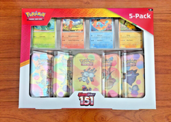 Pokemon Scarlet & Violet 151 Mini Tins 5 Pack | Brand New Sealed Costco Promos - Image 1