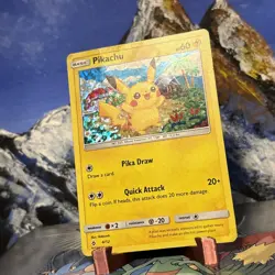 Pikachu - 004/012 Pokemon McDonald's 2018 - Holo Promo ? Damaged - Image 2