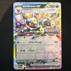 Pokemon Umbreon EX 060/131 Prismatic Evolutions Stamped Surprise Box Promo- MINT - Image 1