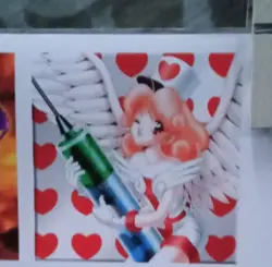 Collectable yu-gi-oh sticker-Injection Fairy Lily - Image 1
