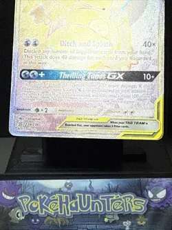 Pokemon Card Slowpoke & Psyduck GX 239/236 Secret Rare Unified Minds Holo Played - Image 4