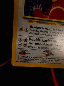 MP (Holo-Bleed) Pokemon URSARING Card NEO DISCOVERY Set 15/75 Unlimited Rare - Image 2