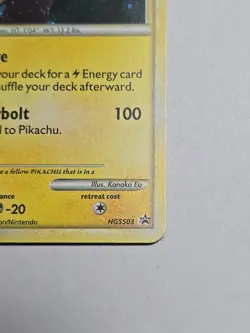 Pikachu HGSS03 Holo Rare Pokemon Card Heart Gold Soul Silver Promo NM - Image 5