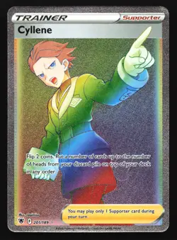 Cyllene 201/189 Astral Radiance Rainbow Secret Rare Pokemon Card - Image 1