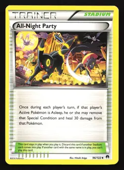 All-Night Party 96/122 XY - BREAKpoint Uncommon Pokemon Card - Image 1