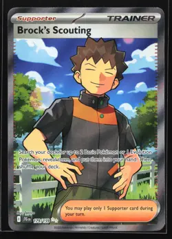 Brock's Scouting 179/159 Journey Together Ultra Rare Pokemon Card - Image 1