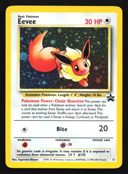Eevee 11 WoTC Holo Black Star Promo Pokemon Card - Image 1