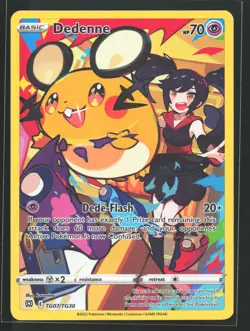 Dedenne TG07 Brilliant Stars Trainer Gallery Ultra Rare Pokemon Card - Image 1