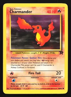 Charmander 50/82 Team Rocket Common Pokemon Card - Image 1