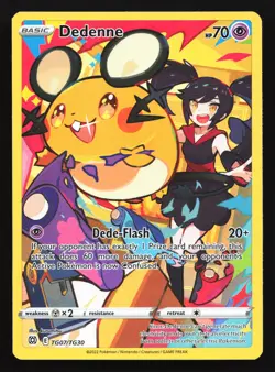 Dedenne TG07 Brilliant Stars Trainer Gallery Ultra Rare Pokemon Card - Image 1