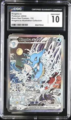 CGC 10 Kingdra ex 131 Illustration Collection Black Star Promo Pokemon Card - Image 1
