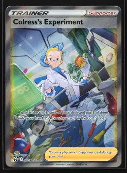 Colress's Experiment GG59 Crown Zenith Galarian Gallery Ultra Rare Pokemon Card - Image 1