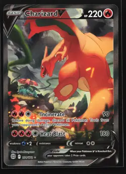 Charizard V (Alternate Full Art) 154/172 Brilliant Stars Ultra Rare Pokemon Card - Image 1