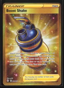 Boost Shake 229/203 Evolving Skies Gold Secret Rare Pokemon Card - Image 1