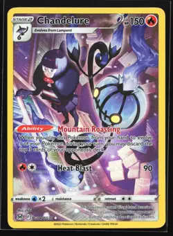 Chandelure TG04 Lost Origin Trainer Gallery Ultra Rare Pokemon Card - Image 1