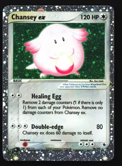 Chansey ex 96/109 Ruby and Sapphire Ultra Rare Pokemon Card - Image 1