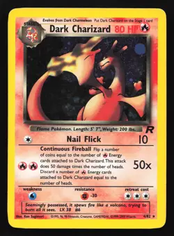 Dark Charizard 4/82 Team Rocket Holo Rare Pokemon Card - Image 1