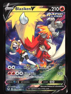 Blaziken V TG14 Silver Tempest Trainer Gallery Ultra Rare Pokemon Card - Image 1