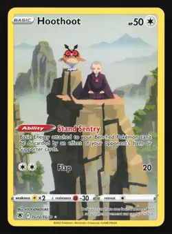Hoothoot TG12 Astral Radiance Trainer Gallery Ultra Rare Pokemon Card - Image 1