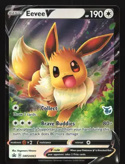 Eevee V SWSH065 Sword & Shield Battle Academy Black Star Promo Pokemon Card - Image 1