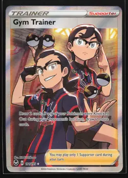 Gym Trainer (Full Art) 191/195 Silver Tempest Ultra Rare Pokemon Card - Image 1