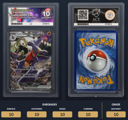 Graded Pokemon Card - Cynthia’s Garchomp EX 232/182 Ace 10 Perfect Subgrades - Image 1