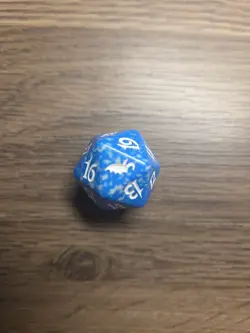 Magic the Gathering Shadowmoor Blue Spindown Dice - Image 1
