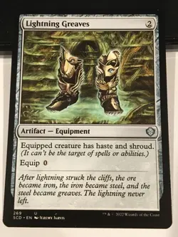 Lightning Greaves - Starter Commander Decks (SCD) MTG: Near Mint, English - Image 1