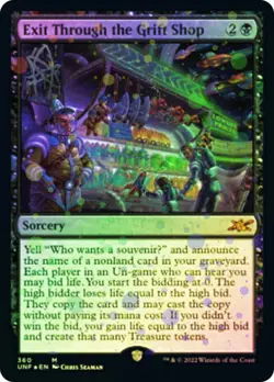 Exit Through the Grift Shop - Galaxy Foil x1 - Unfinity - NM-Mint, English - Unf - Image 1