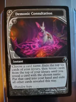 MTG Demonic Consultation (Future Sight) NM MB2 - Image 1