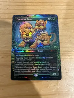 MTG Questing Beast FOIL Secret Lair An Encyclopedia of Magic 0017 - Image 1