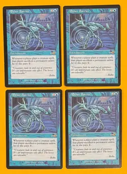 MTG AETHER BARRIER (x4) Nemesis (OldManMTG 010-094) - Image 1
