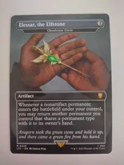 Magic the Gathering: Lord of the Rings Elessar, the Elfstone Non Foil Card NM - Image 1